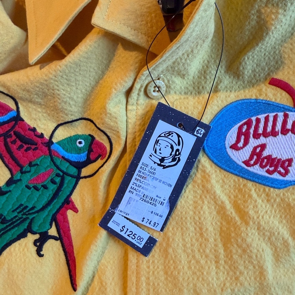 Billionaire Boys Club kids honeycrisp Boys Size 5/6 button up embroidered outfit - Picture 8 of 8
